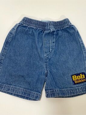 Vintage Y2K Bob the Builder Denim Shorts Size 3T
